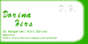 dorina hirs business card